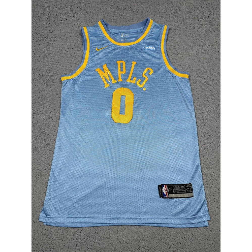 Nike Los Angeles Lakers Kyle Kuzma Jersey Mens Large Blue NBA Basketball 0‎ MPLS